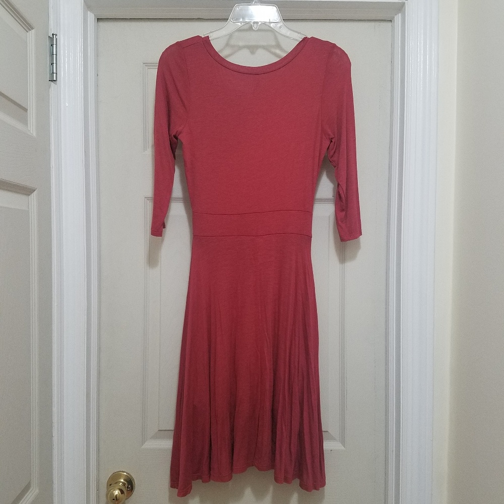 MODCLOTH Rust Colored Dress - Picture 2 of 3